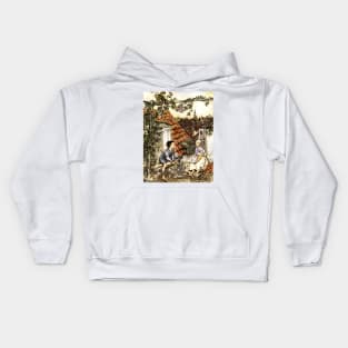 Kay and Gerda - The Snow Queen - Arthur Rackham Kids Hoodie